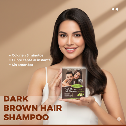 SHAMPO CUBRE CANA COLOR MARRON X 10 SACH