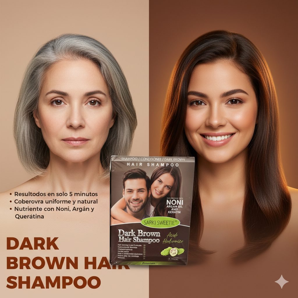 SHAMPO CUBRE CANA COLOR MARRON X 10 SACH