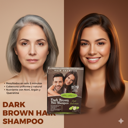 SHAMPO CUBRE CANA COLOR MARRON X 10 SACH